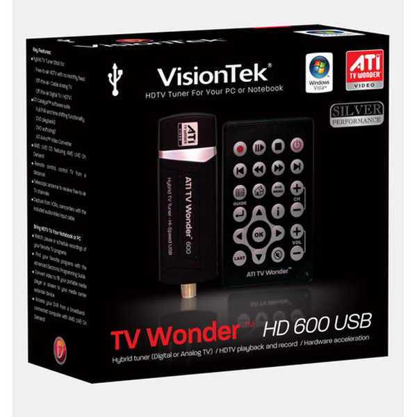 VisionTek TV Wonder HD 600 USB Аналоговый USB