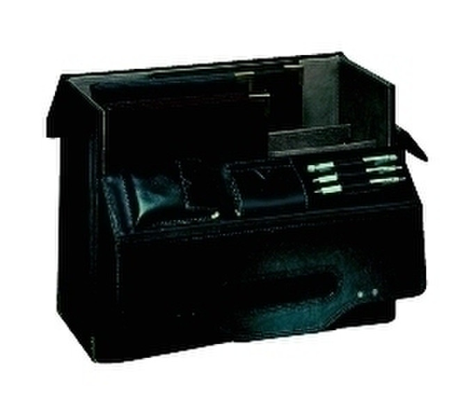 Rillstab Case Model Senior black Leather Black briefcase