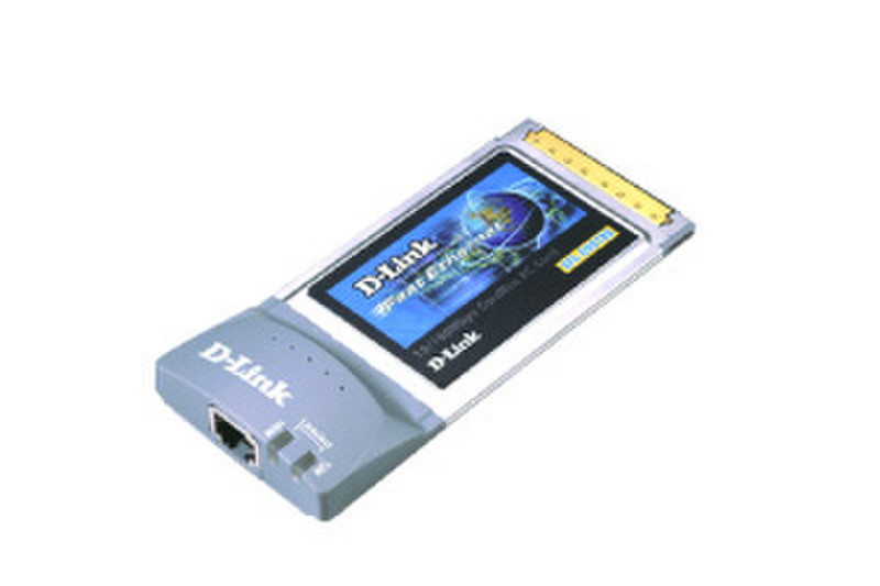 D-Link 32 Bit Card Bus 10/100Mbps Ethernet Adapter with Direct Port