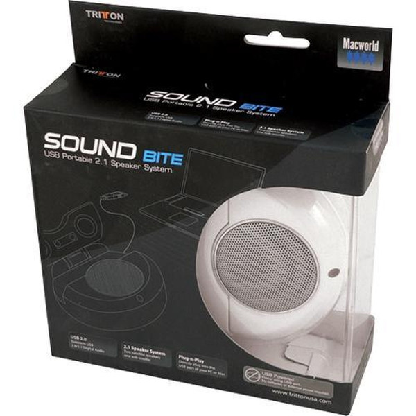 Tritton Sound Bite 2.1 Audio System 2.4W White loudspeaker