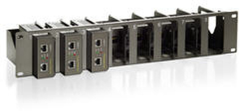 LevelOne 19" 8-Slot PSE Rack Schwarz Rack