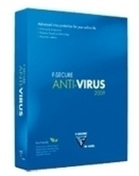 F-SECURE Upgrade Anti-Virus 2009, 3 users, 1 year