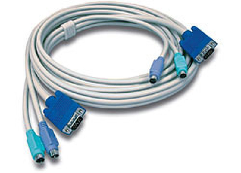 Trendnet TK-C15 4.5м Серый кабель клавиатуры / видео / мыши
