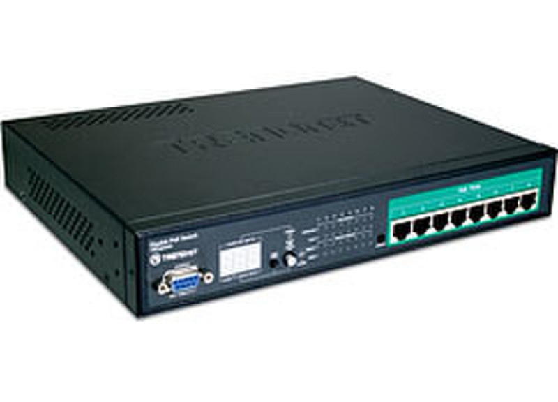 Trendnet TPE-80WS, 8-Port Gigabit Web Smart PoE Switch ungemanaged Energie Über Ethernet (PoE) Unterstützung