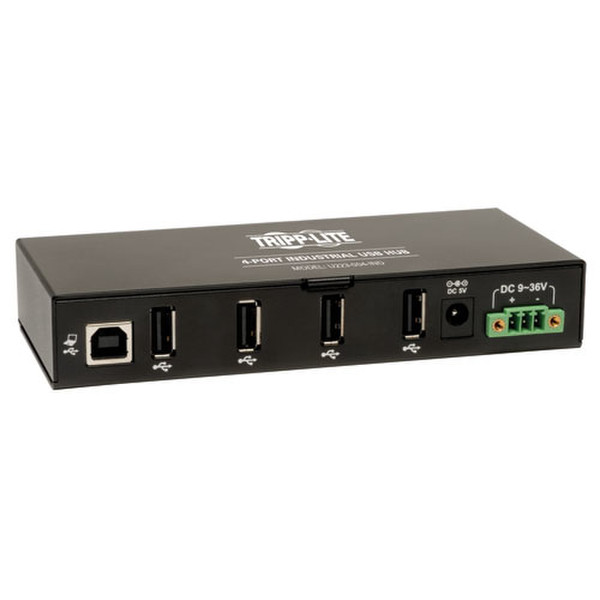 Tripp Lite U223-004-IND USB 2.0 480Mbit/s Schwarz Schnittstellenhub