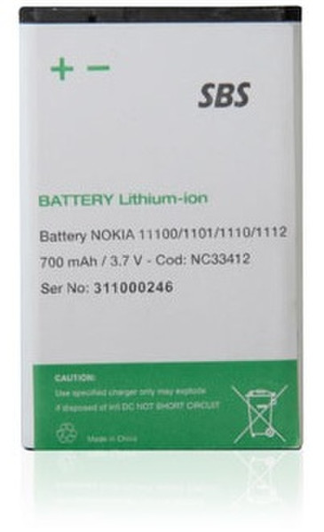 SBS NC33412 Lithium-Ion 700mAh 3.7V rechargeable battery