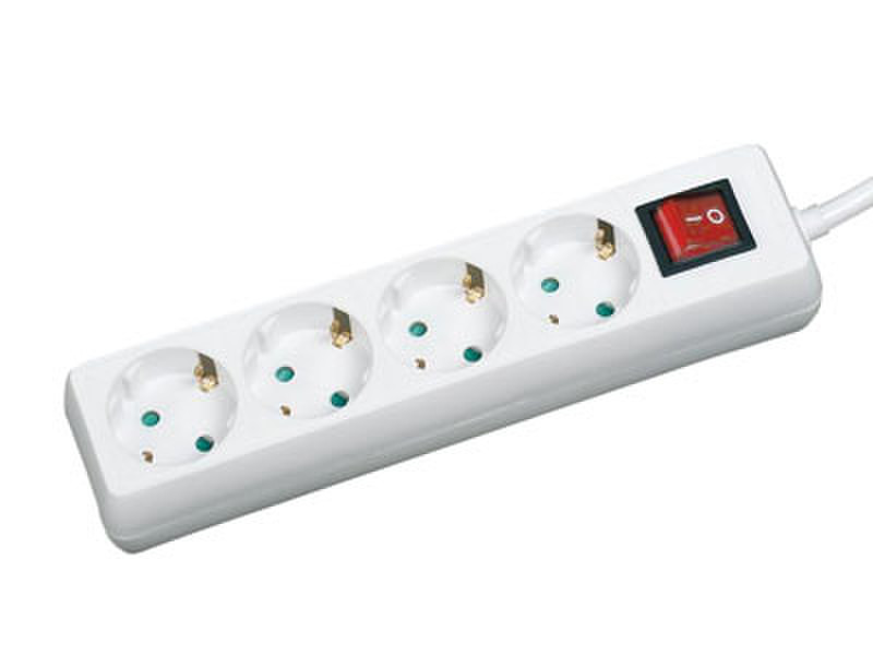 ELBE CA-171-T4 4AC outlet(s) 1.4m Red,White power extension