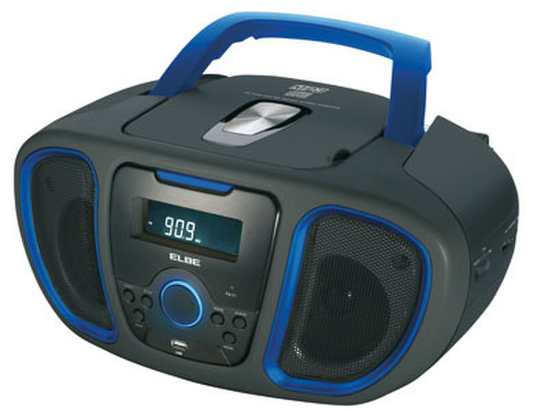 ELBE GPM-007-USB 4Вт Черный, Синий CD радио