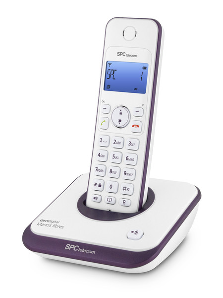 SPC 7243T DECT Идентификация абонента (Caller ID) Фиолетовый, Белый телефон