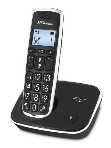 SPC 7608N DECT Идентификация абонента (Caller ID) Черный телефон