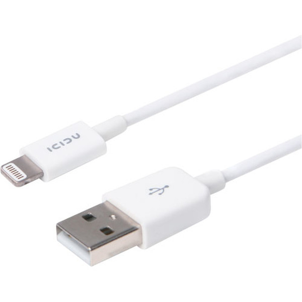 ICIDU Lightning Connector Charge & Sync Cable 1м Белый дата-кабель мобильных телефонов