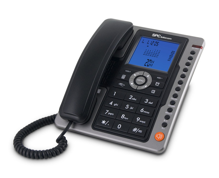 SPC 3604N Analog Anrufer-Identifikation Schwarz Telefon