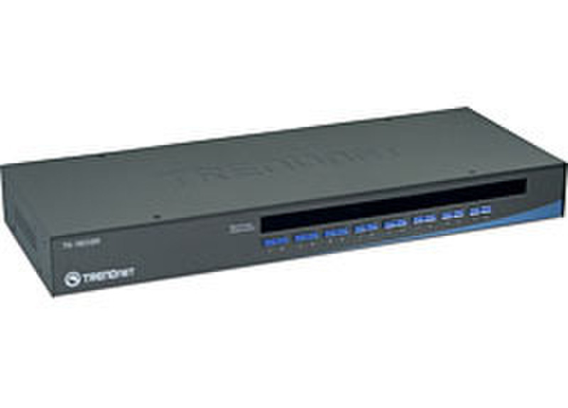 Trendnet 16-Port USB/PS/2 Rack Mount KVM Switch 1U Schwarz Tastatur/Video/Maus (KVM)-Switch