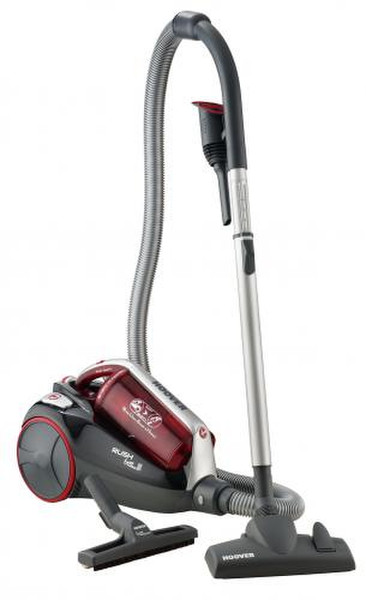 Hoover RUSH TCR 4238 Цилиндрический пылесос 2л 2300Вт Черный, Красный