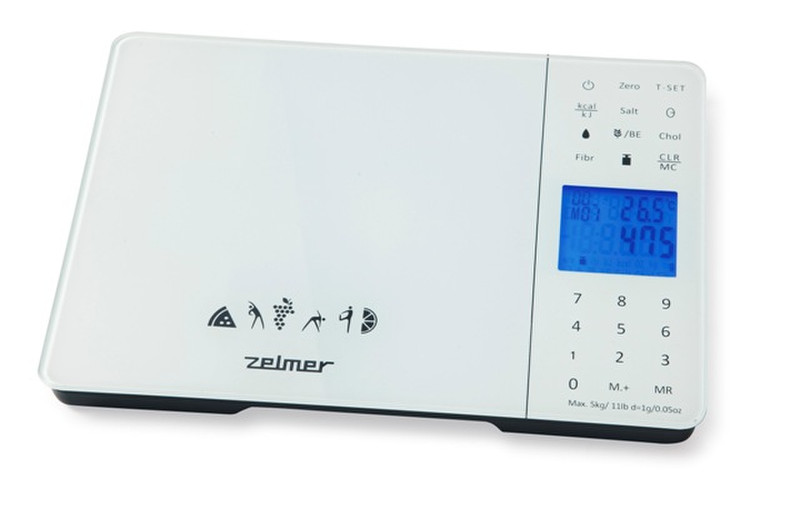 Zelmer KS1700 Electronic kitchen scale White