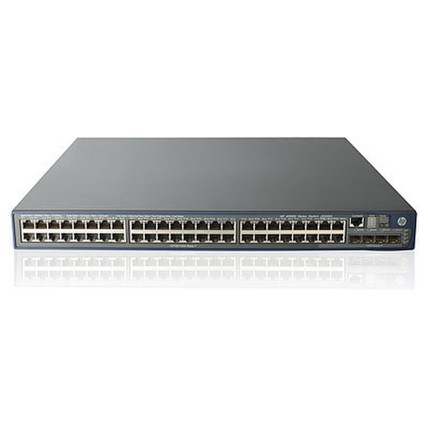 Hewlett Packard Enterprise ProCurve 5500-48G-PoE+ EI Управляемый L3 Gigabit Ethernet (10/100/1000) Power over Ethernet (PoE) 1U Черный