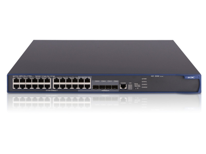 Hewlett Packard Enterprise ProCurve 5500-24G EI Управляемый L3 Gigabit Ethernet (10/100/1000) 1U Черный