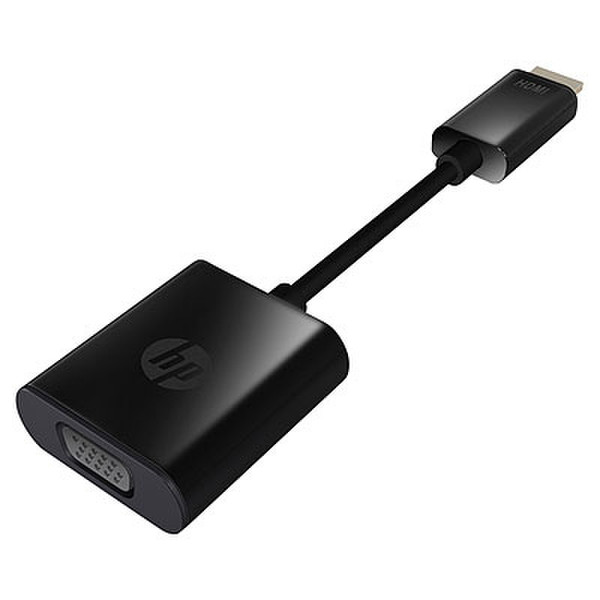 HP HDMI to VGA Adapter 0.045м HDMI VGA (D-Sub) Черный адаптер для видео кабеля