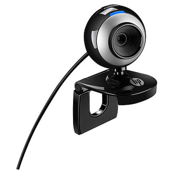 HP Pro Webcam 1.3МП 640 x 480пикселей USB 2.0 Черный, Серый