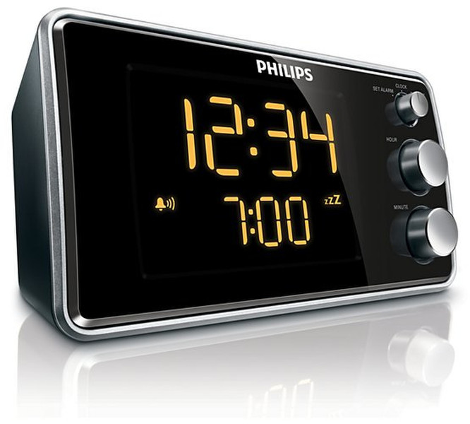 Philips AJ3551 Digital table clock Прямоугольный Черный настольные часы
