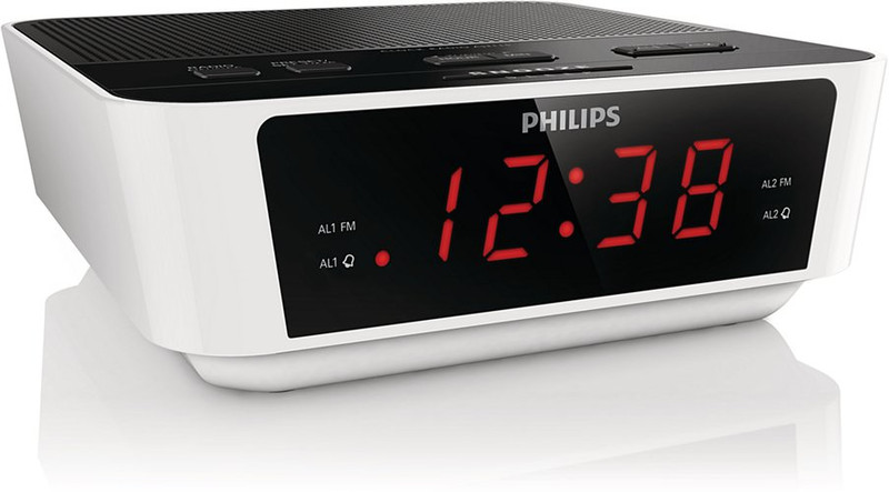 Philips AJ3115 Digital table clock Rectangular Black,White table clock