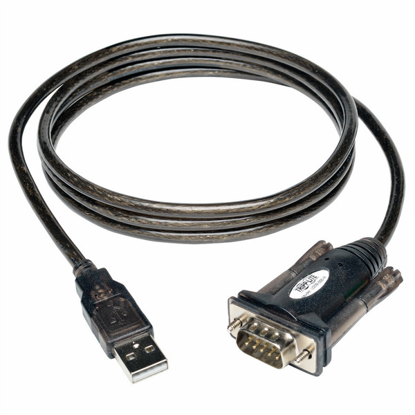 Tripp Lite U209-000-R 1.52m USB A DB9 Schwarz, Weiß Serien-Kabel