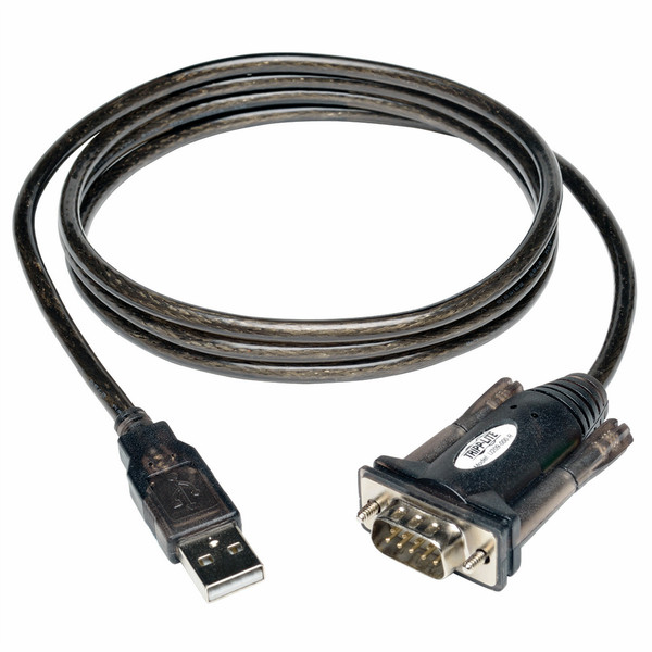 Tripp Lite USB to Serial Adapter Cable (USB-A to DB9 M/M), 1.52 m (5-ft.)