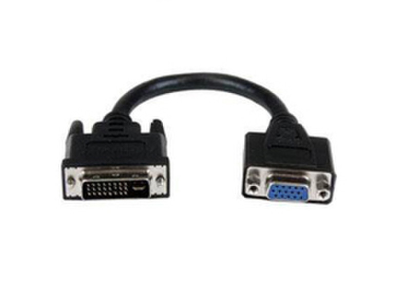 Add-On Computer Peripherals (ACP) DVI-D to VGA, m/f 0.2m DVI-D VGA (D-Sub) Schwarz Videokabel-Adapter