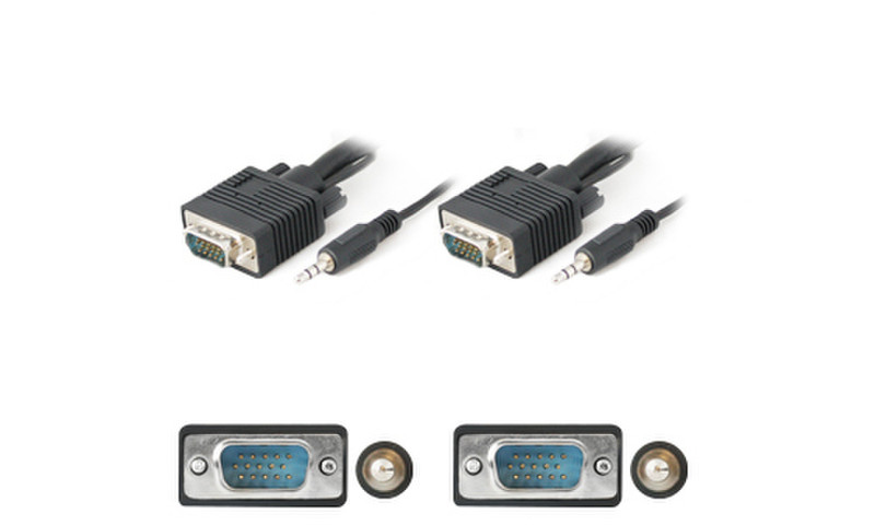 Add-On Computer Peripherals (ACP) VGAMM15A 4.5м VGA (D-Sub) + 3.5mm VGA (D-Sub) + 3.5mm Черный VGA кабель