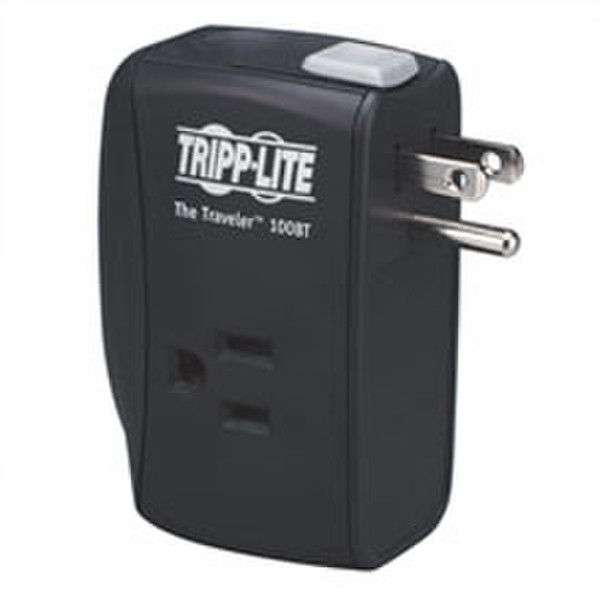 Tripp Lite Protect It! 2-Outlet Portable Surge Protector, Direct Plug-In, 1050 Joules, Ethernet Protection