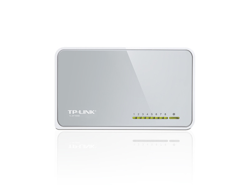 TP-LINK 8-Port 10/100Mbps Desktop Switch Неуправляемый Белый