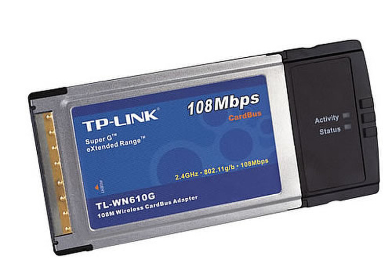 TP-LINK 108Mbps Wireless CardBus Adapter 108Mbit/s networking card