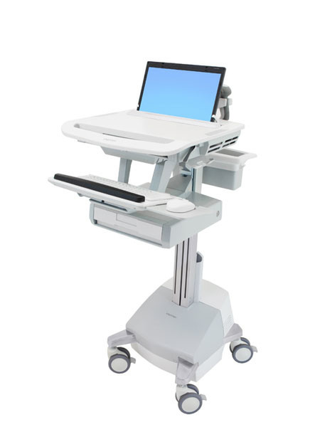 Ergotron StyleView Laptop Cart, SLA Ноутбук Multimedia cart Алюминиевый, Серый, Белый