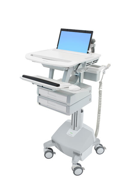 Ergotron StyleView Laptop Cart, LiFe Ноутбук Multimedia cart Алюминиевый, Серый, Белый