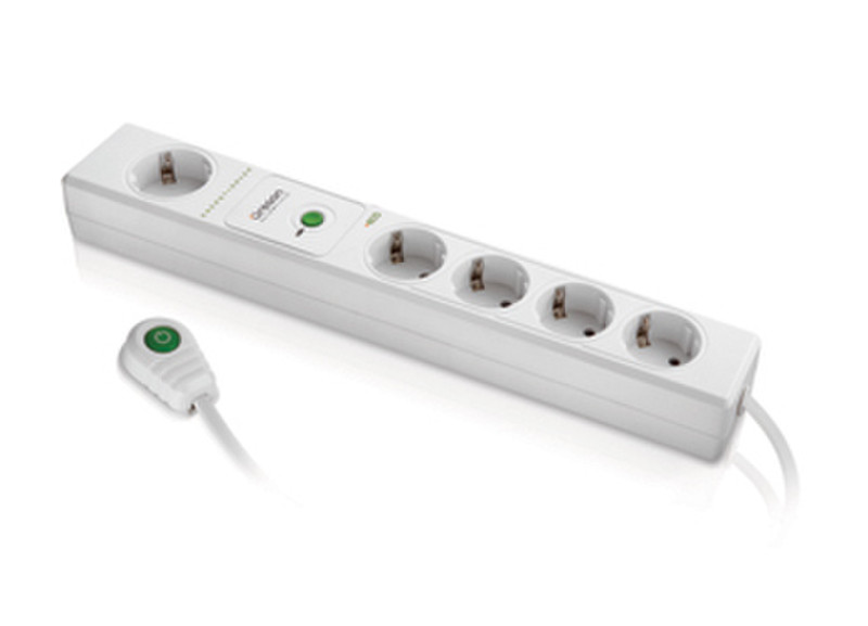 Oregon Scientific ESD210 5AC outlet(s) 1.5m White power extension