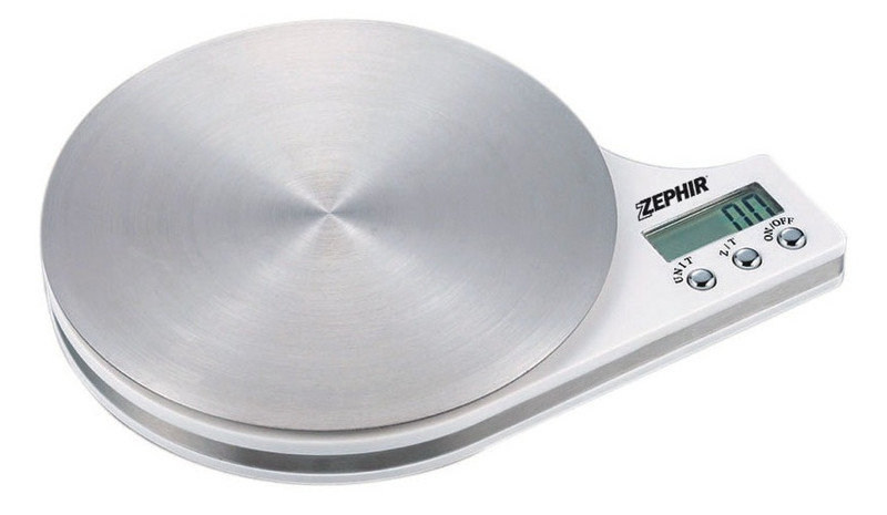 Zephir ZHS433 Electronic kitchen scale Silber, Weiß