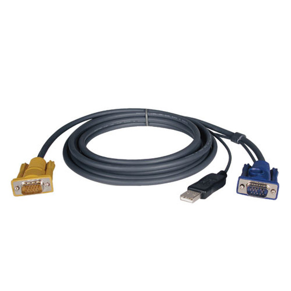 Tripp Lite USB (2-in-1) Cable Kit for NetDirector KVM Switch B020-Series and KVM B022-Series, 10-ft. KVM cable