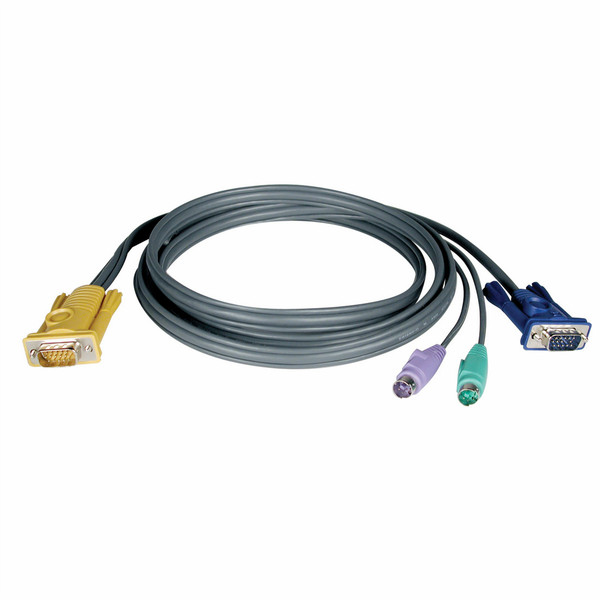 Tripp Lite PS/2 (3-in-1) Cable Kit for NetDirector KVM Switch B020-Series and KVM B022-Series, 7.62 m (25-ft.) KVM cable
