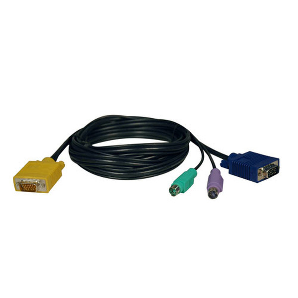Tripp Lite PS/2 (3-in-1) Cable Kit for NetDirector KVM Switch B020-Series and KVM B022-Series, 6-ft. KVM cable