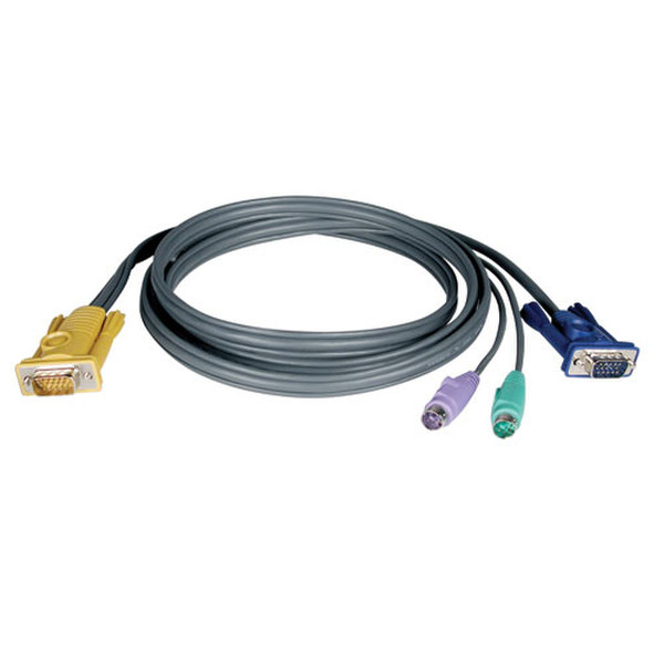 Tripp Lite PS/2 (3-in-1) Cable Kit for NetDirector KVM Switch B020-Series and KVM B022-Series, 10-ft. KVM cable
