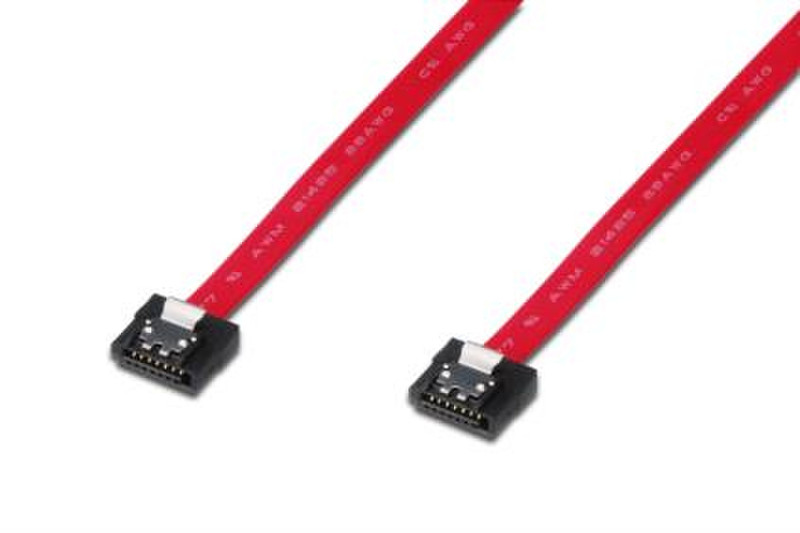 ASSMANN Electronic DB-400102-003-R 0.3м SATA III 7-pin SATA III 7-pin Черный, Красный кабель SATA