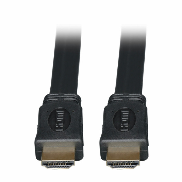 Tripp Lite High Speed HDMI Flat Cable, Ultra HD 4K x 2K, Digital Video with Audio (M/M), Black, 1.83 m (6-ft.)