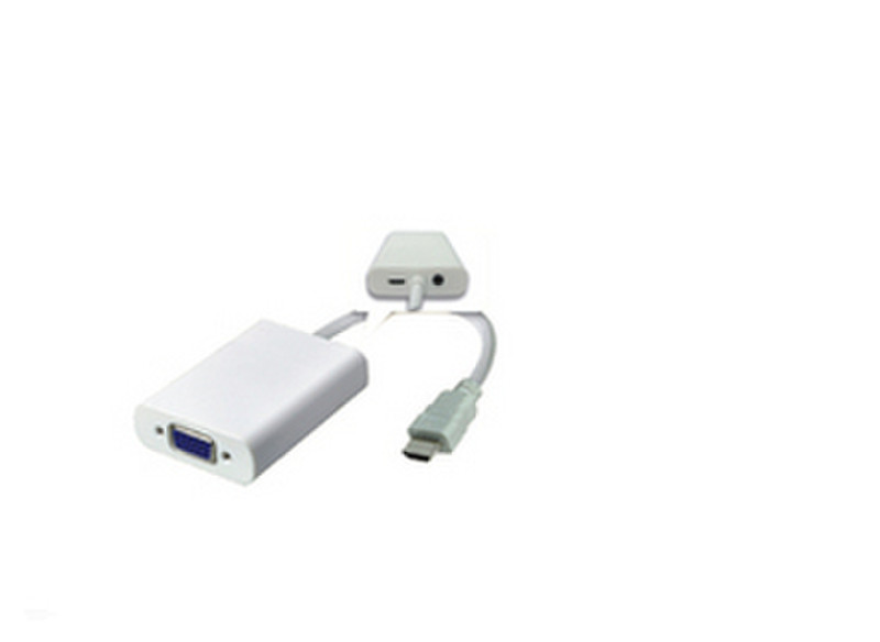 Microconnect HDMVGA2 HDMI VGA Weiß Videokabel-Adapter