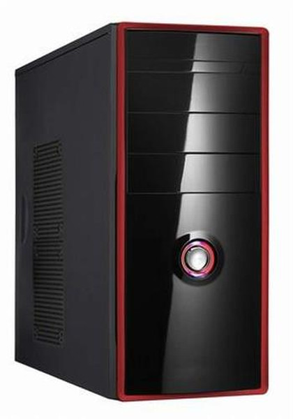Crono CR-MT24 Midi-Tower Black,Red computer case