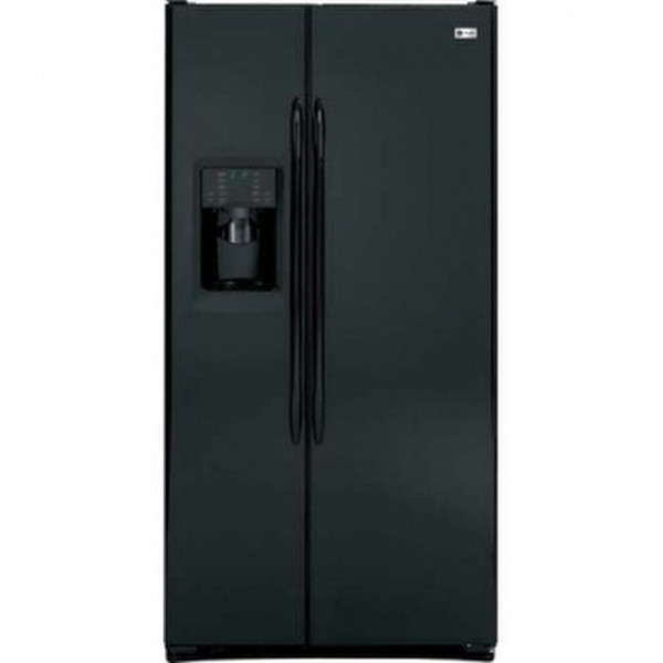 GE PCE23VGXFBB Built-in 537L A Black side-by-side refrigerator