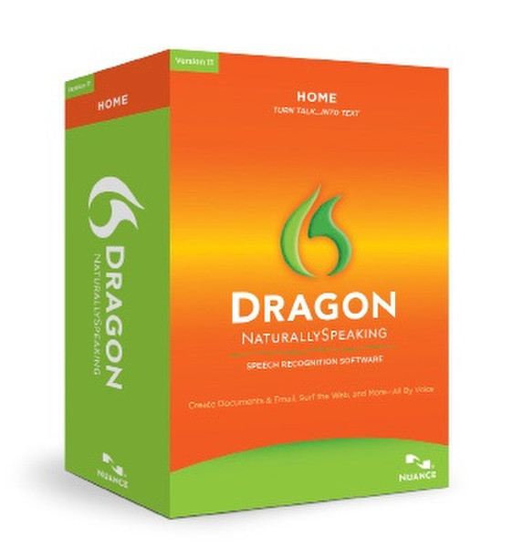 Nuance Dragon NaturallySpeaking Home 11, EN/FR/DE/ES/NL/IT