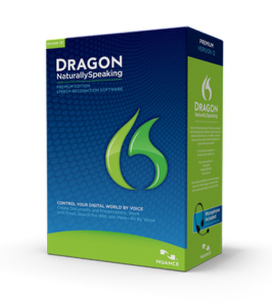 Nuance Dragon NaturallySpeaking Premium 11, EN/FR/DE/ES/NL/IT