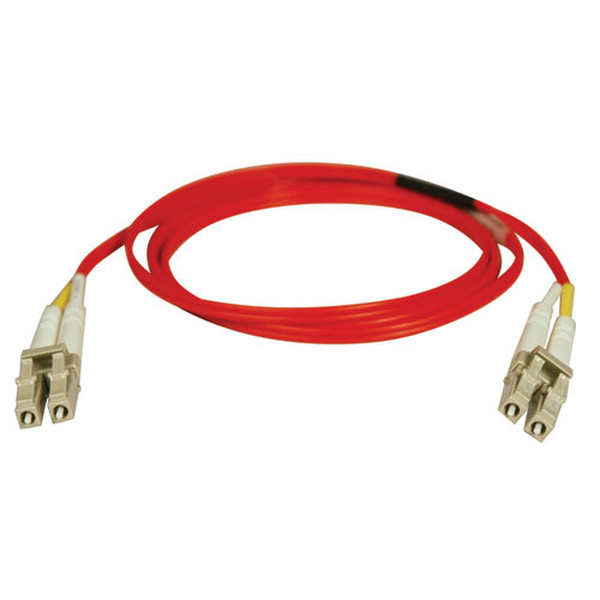 Tripp Lite Duplex Multimode 62.5/125 Fiber Patch Cable (LC/LC) - Red, 2M
