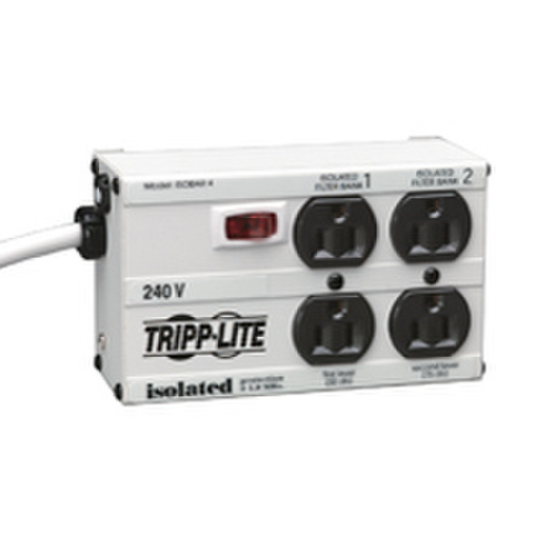 Tripp Lite ISOBAR4/220 4AC outlet(s) 1.8m Black,White surge protector