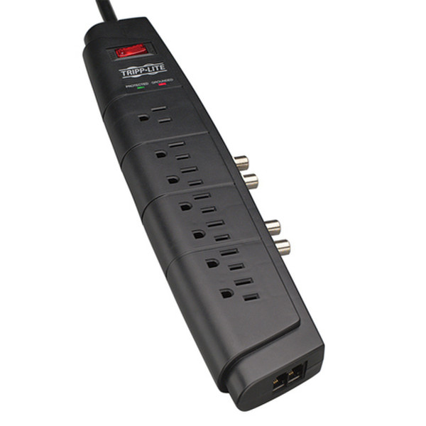 Tripp Lite HT706TSAT Home/Business Theater Surge Suppressor 7розетка(и) 120В 1.8м Черный сетевой фильтр